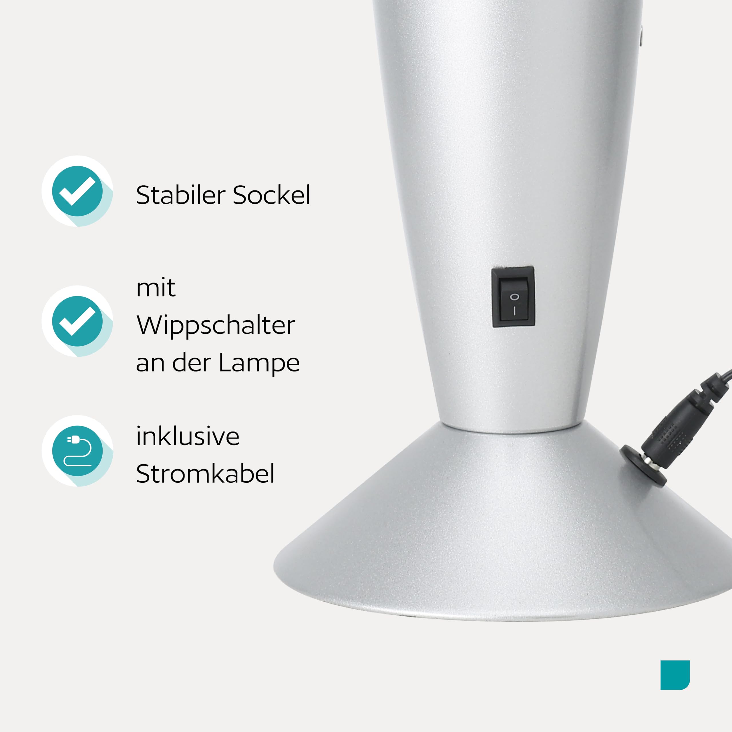 EGLO LED Lavalampe Lava, Deko Lampe Wassersäule, Retro Lavaleuchte Kinder