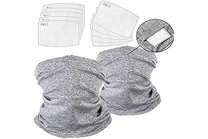 Zokbom Neck Gaiters Scarf with Safety Filter: Breathable, Protective Headcover