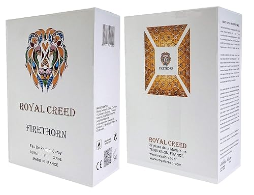 Miniatura 7 de FIRETHORN By Royal Creed. Francia. Eau De Parfum Spay para hombre. 3.4fl oz. Peso 23.99oz. Tamaño de la caja 6.7 x 4.5 x 2.4in.