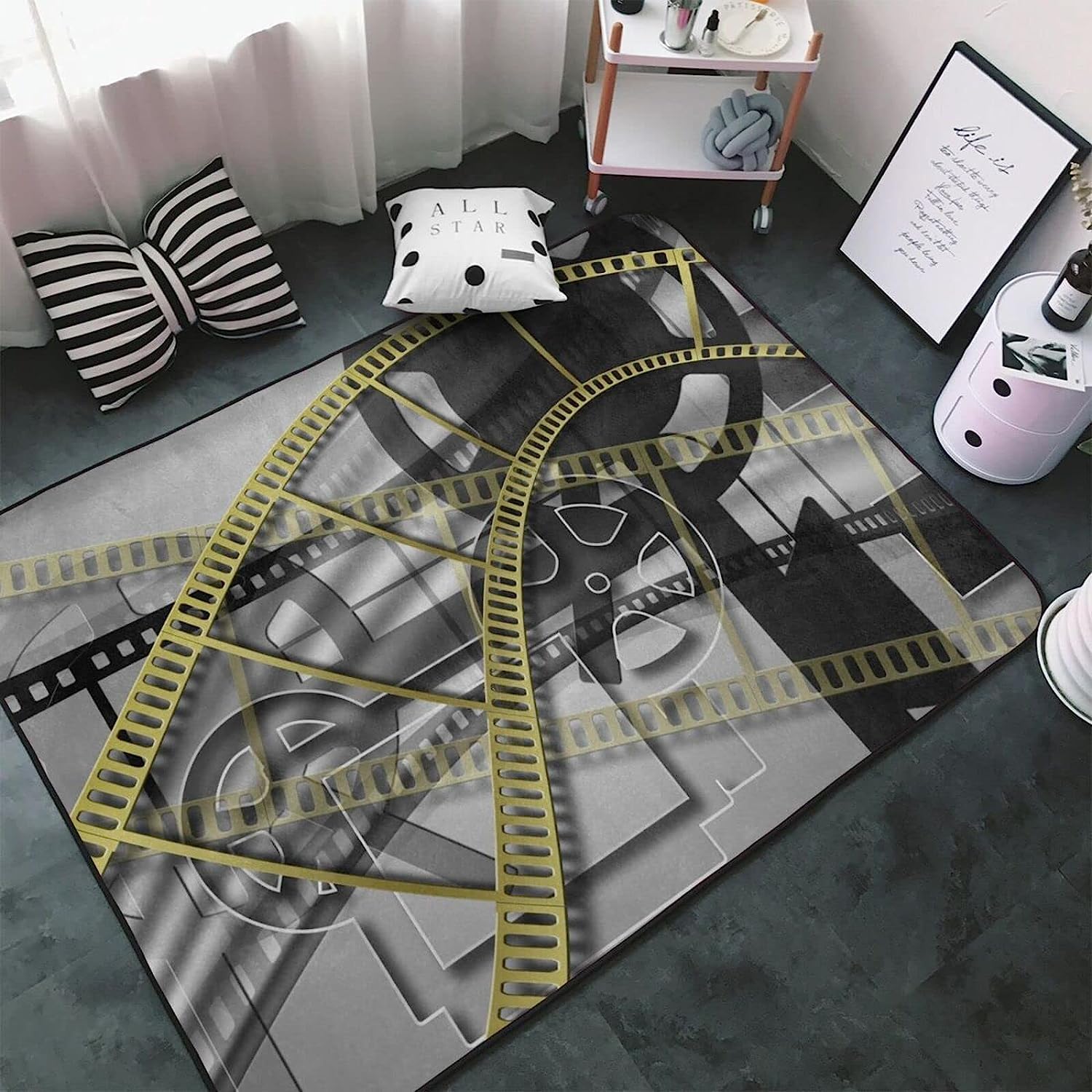 Tappeto Morbido, Tappeti Decorativo In Stile Moderno, Bambini Che Strisciano Coperta, Stampa 3D Film Film Per L'Home Theater, Rugs Per Camera Da Letto E Soggiorno O Camera Dei Bambini 180 X 280 Cm /