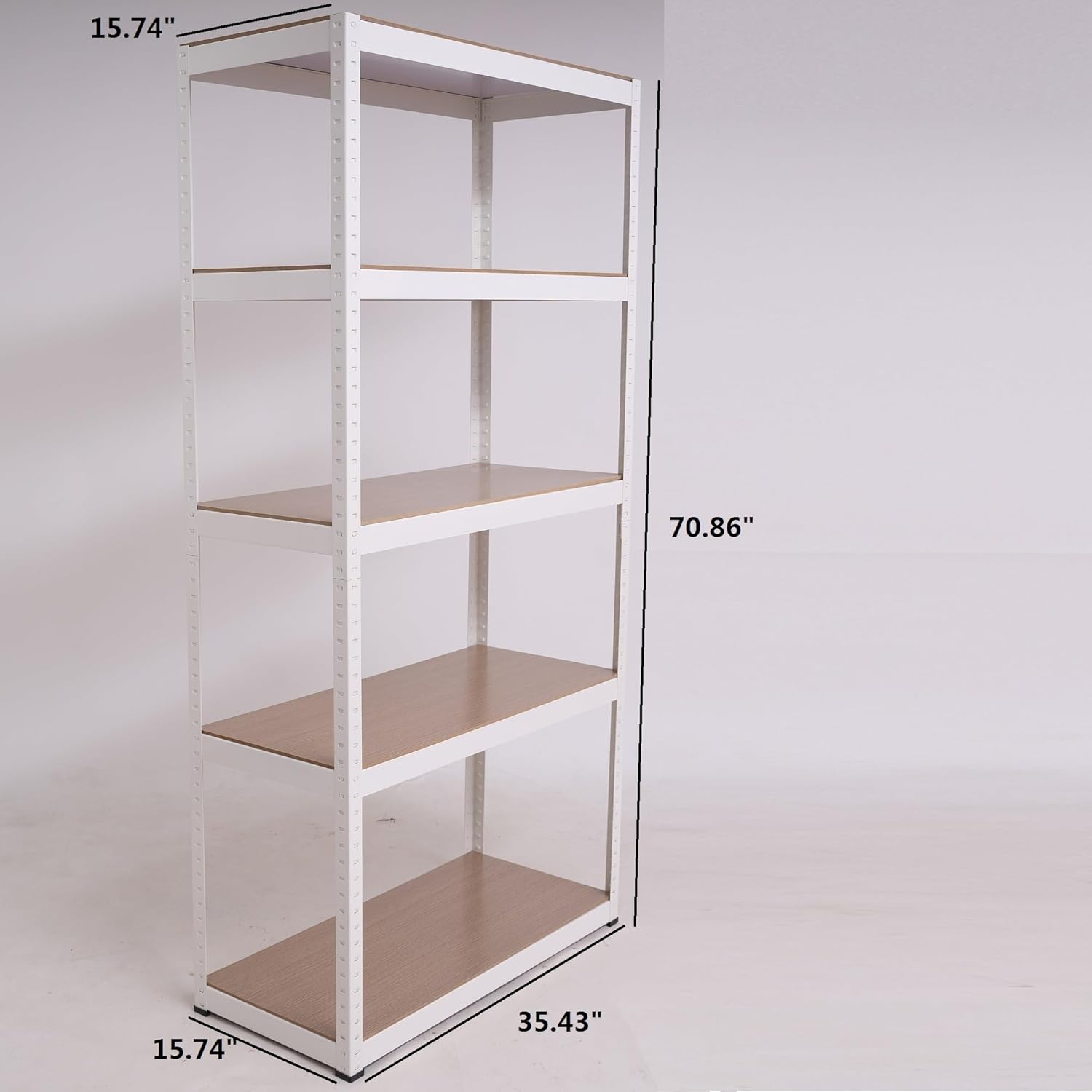 Garage Shelving, 71" H Heavy Duty Storage Shelves, 5 Tier Shelving Unit for Garage, Adjustable Metal Garage Shelves, Kitchen Storage Shelves for Warehouse Pantry Basement Closet Laundry