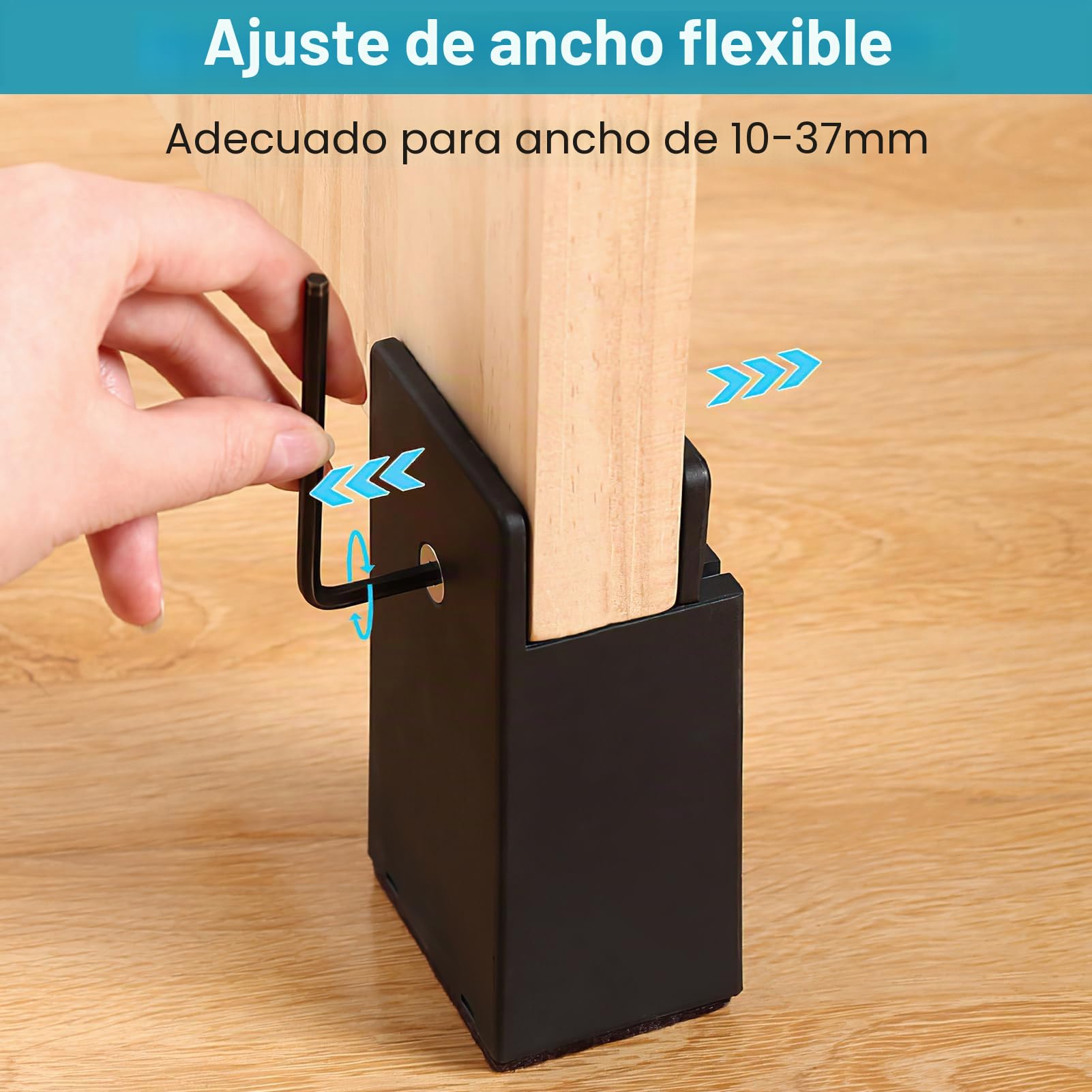 4 piezas de elevación de muebles 10 cm, elevación de mesa ajustable, elevación de silla, elevación de cama, elevador de muebles, elevador de sofá, elevador de mesa, elevación de cama para