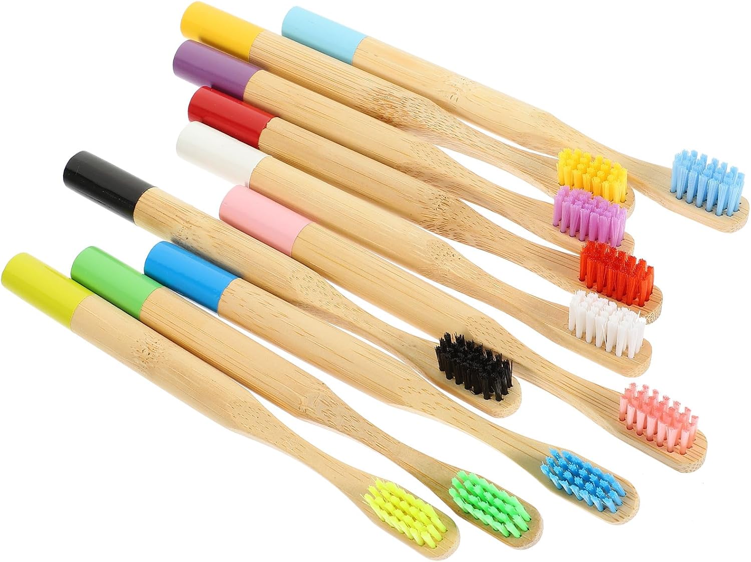 Toothbrush for 10pcs Soft Bristle Manual Toothbrushes with Handle Eco-Friendly Dental Care Suitable for Travel and Household Use