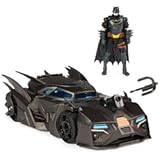 DC Comics&comma; Crusader Batmobile Playset with Exclusive 4-inch Batman Figure&comma; 3 Super-Villain Paper Figures&comma; Kids Toys for Boys and Girls Ages 4&plus;