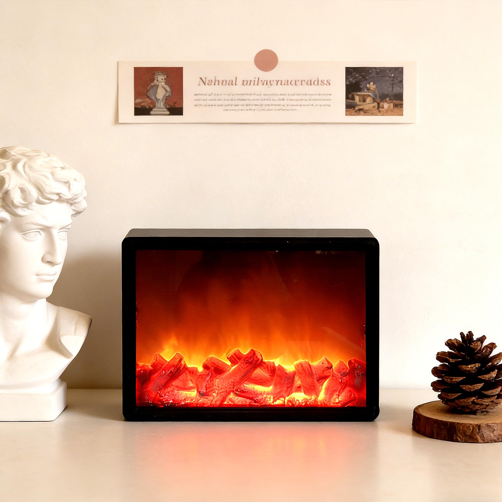 Lámparas LED LED de Navidad Simulación Flame Flame Night Light para Decoración Sala de Estar Decoración de Navidad