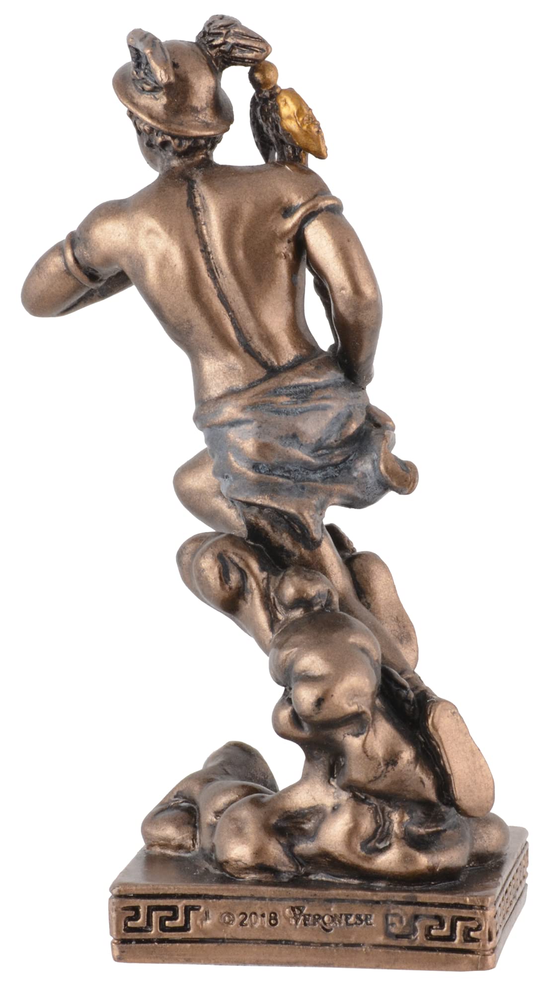 Veronese - Figura en miniatura de Dios Griego Hermes (pintado en bronce)