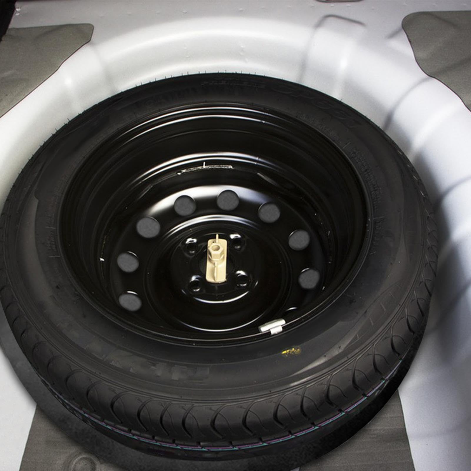 Reifenschalldämpfungsplatte, Kfz-Schalldämmplatten - Baumwoll-Isolierpad, Ersatzreifen-Schalldämmmatte,Runde Schalldämpfungsplatte Schallschutzmaterial für Car175/200