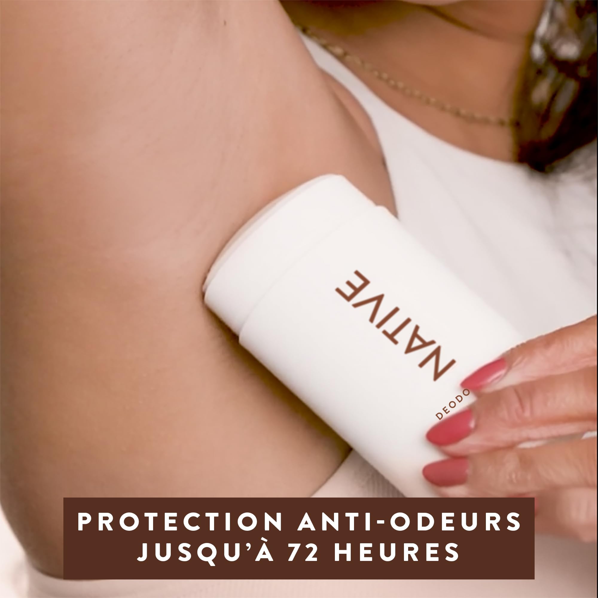 Native Déodorant Femmes & Hommes - Sans Alcool & Aluminium - Parfum Coco & Vanille - Avec Beurre de Karité, Huile de Coco & Bicarbonate de Soude - Contrôle Odeurs 72 Heures (Lot de 2, 75 ml chacun)