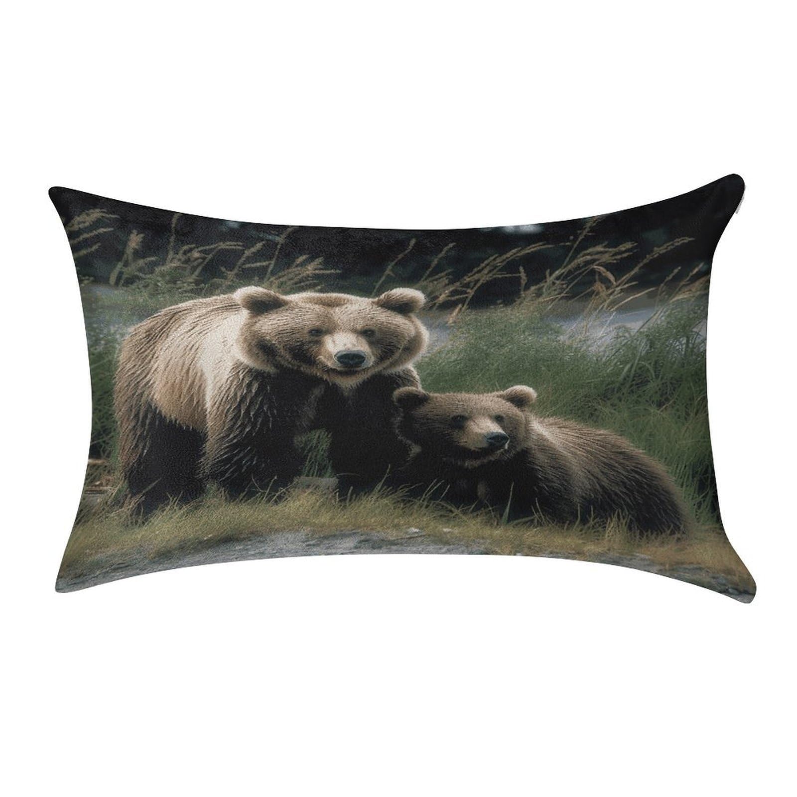 Btcowzrv Style A Mother And A Cub Bears Pillow Cover Pillow Case Pillowcase