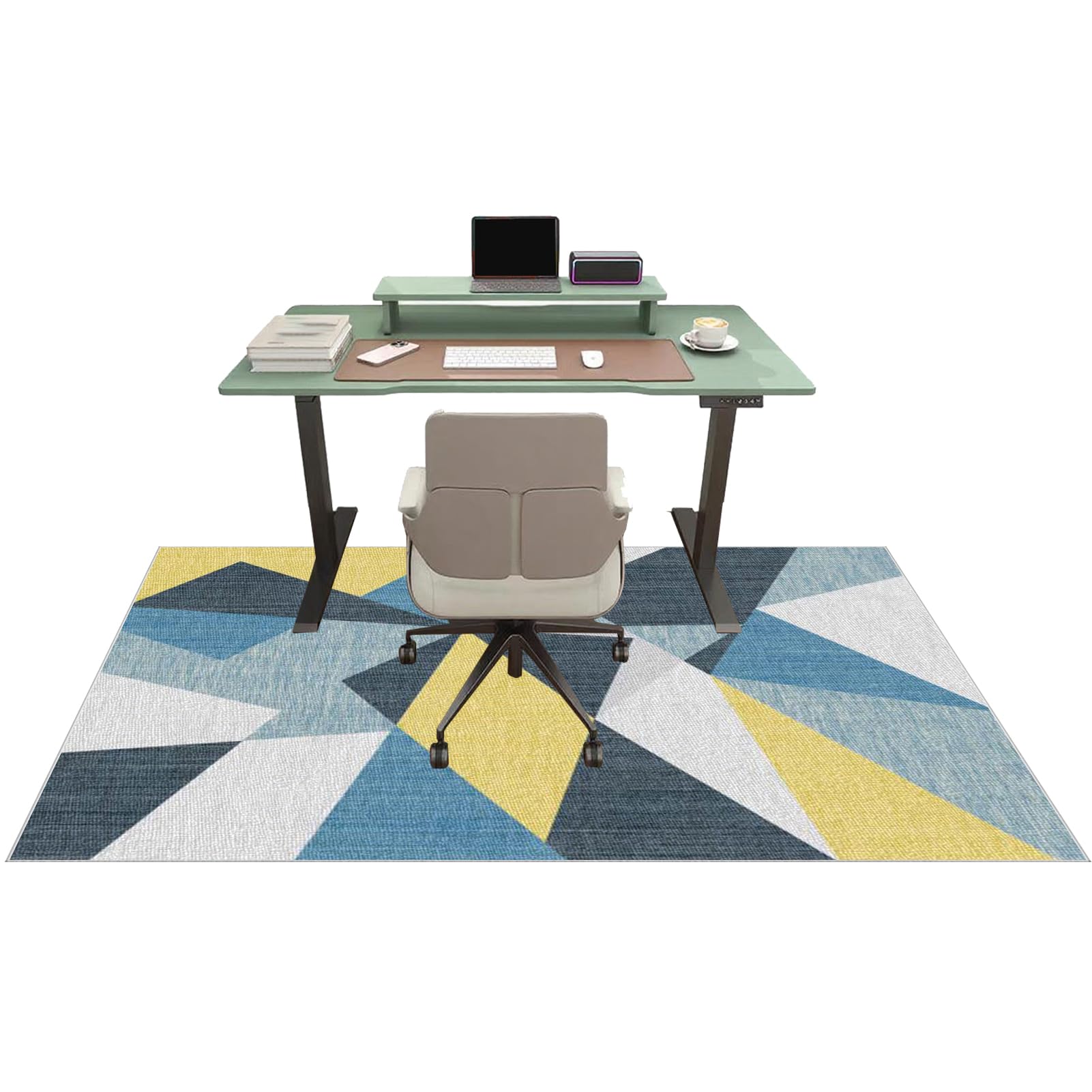Tehocwiz Chair Mat for Carpet Floor, Office Chair Mat for Hardwood Floors, Desk Chair Mat for Rolling Chair, Low Pile Gaming Floor Mats, Multi-Purpose Carpet Protector for Home Office 120 x 140 cm