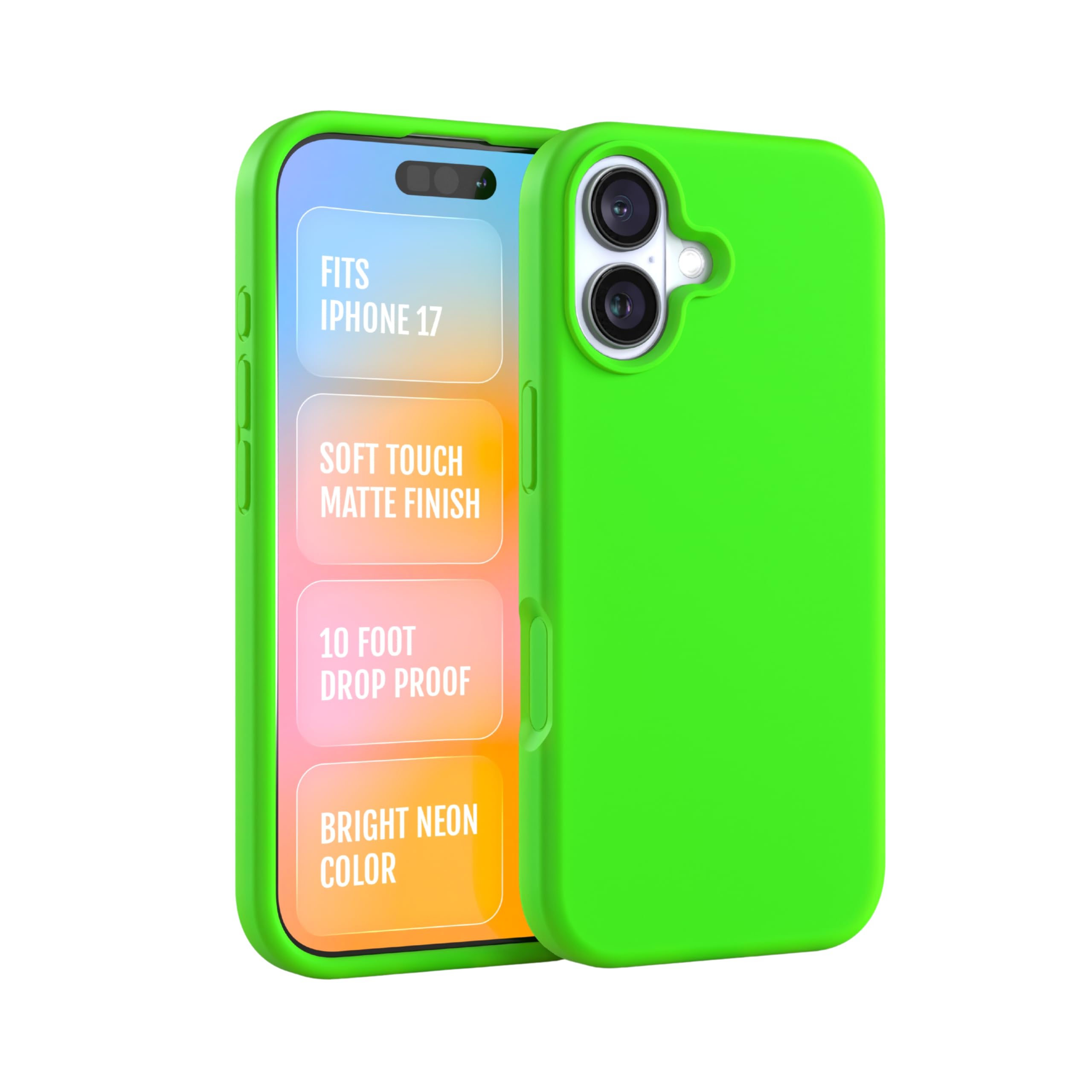 Amazon.com: FELONY CASE for iPhone 17 - Neon Green Silicone Case