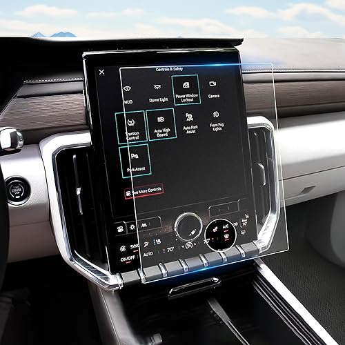 Vista 96 de 1 protector de pantalla de cristal templado brillante de 13.4 pulgadas para Silverado & Sierra 2500HD 3500HD 2022~2026 (sin botones en la pantalla)