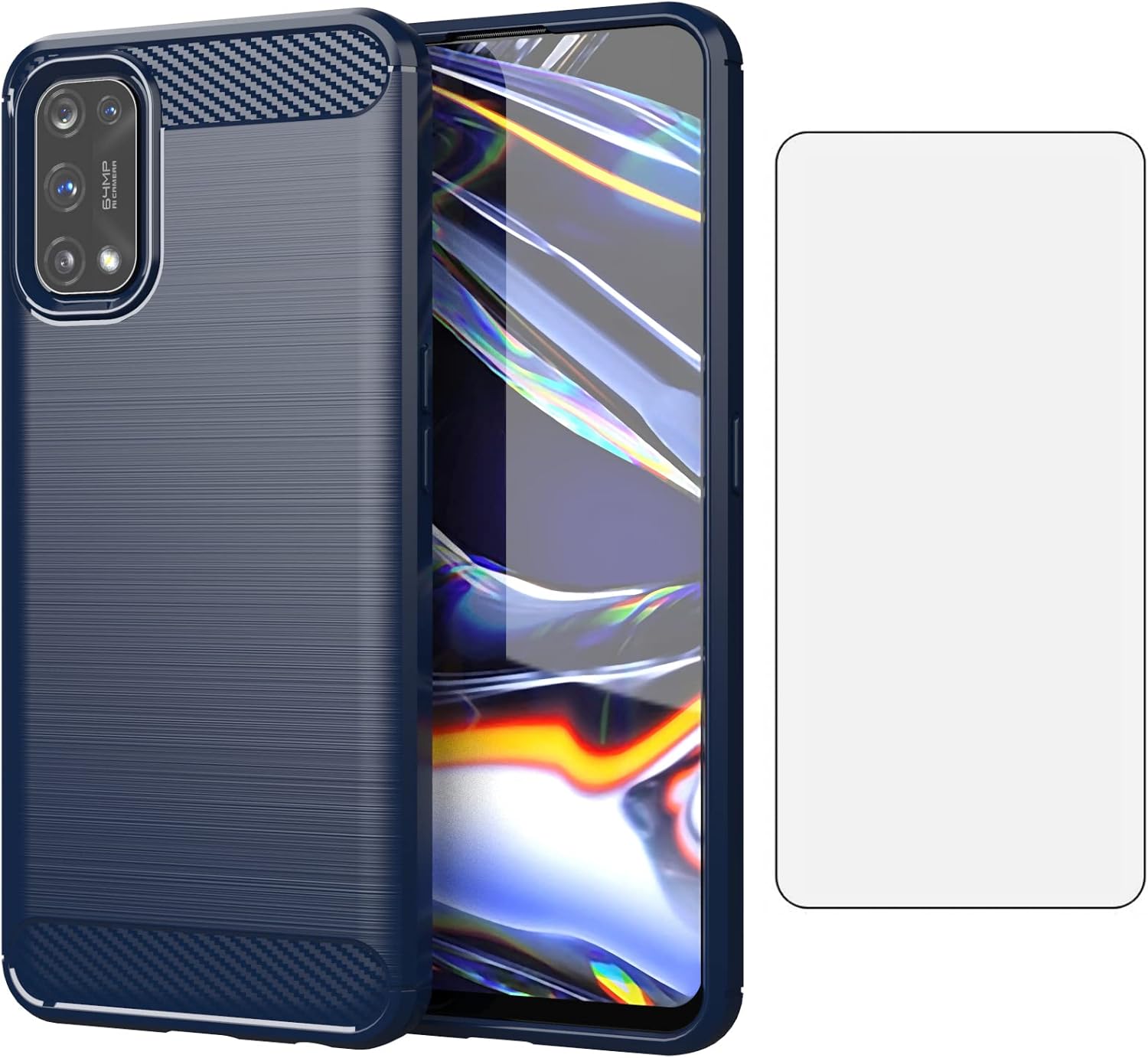 Asuwish CPH2273 - Funda Tipo Cartera Para OPPO A16/A16S/A54s Con Protector De Pantalla De Vidrio Templado Y Soporte Para Tarjetas De Crédito, Soporte Y Accesorios Para Celulares, Resistente CPH2273