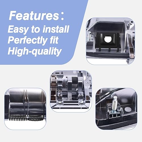 Miniatura 5 de CULMKARI 90606-ZZ90E - Kit de manija de liberación de ventana trasera para Nissan Armada 2004-2015 (con agujero, cromado)