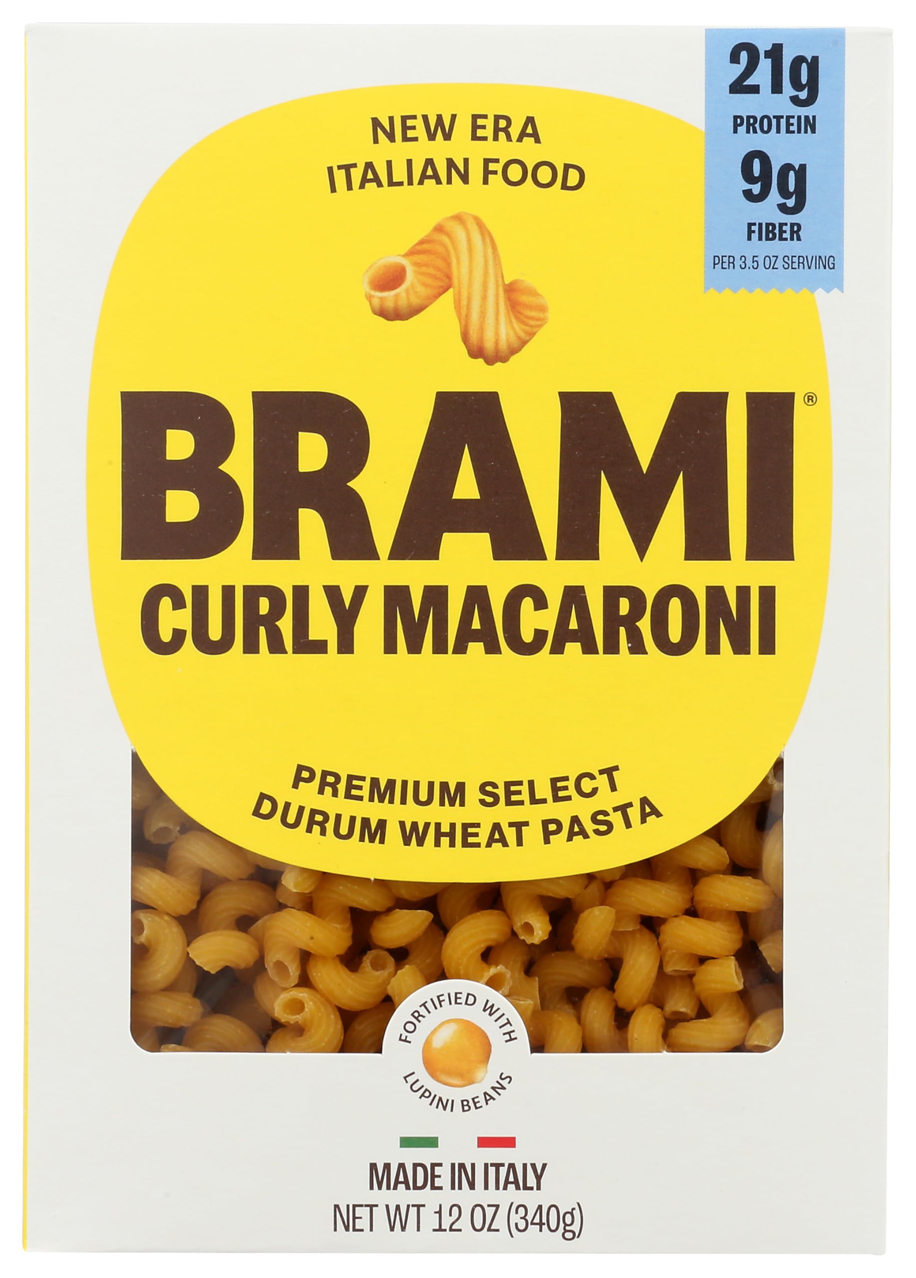 Brami Curly Macaroni Protein Pasta, 12 OZ
