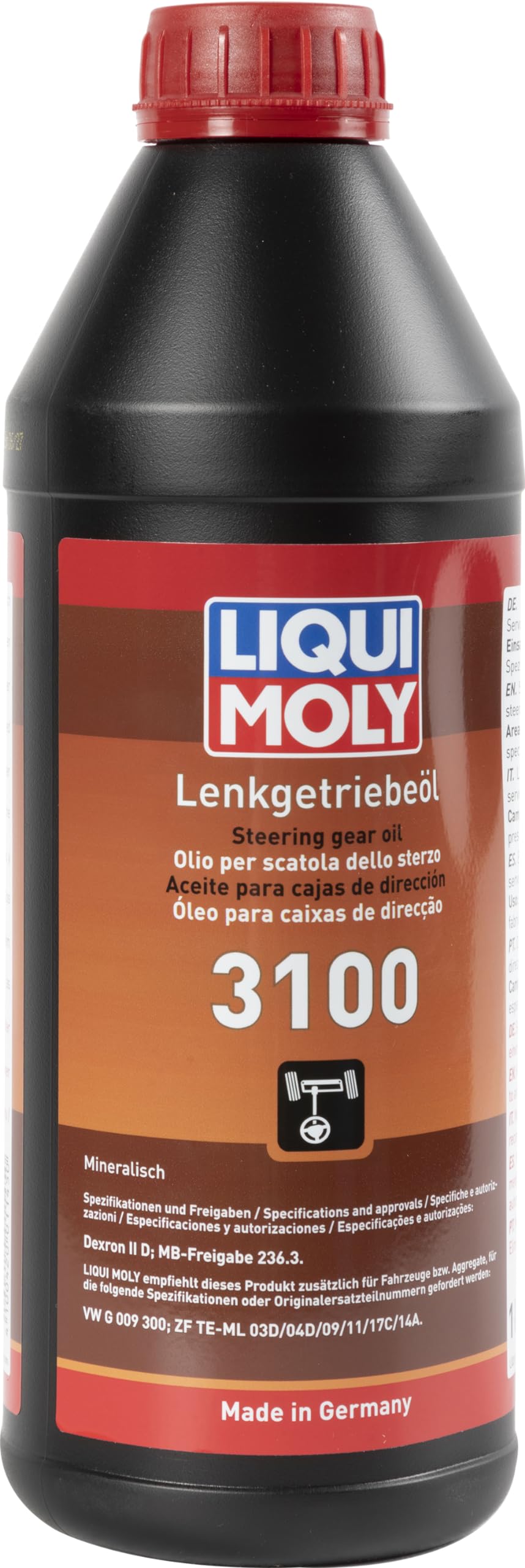 LIQUI MOLY Steering Gear Oil 3100 | 1 L | Hydraulic oil | SKU: 1145