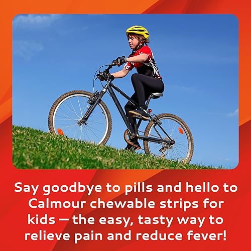 Miniatura 5 de CALMOUR Tiras masticables de acetaminofeno para niños, 24 tiras  Alivio del dolor y reductor de fiebre  Apoyo de acción rápida para síntomas de