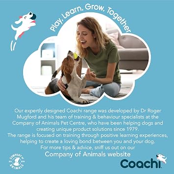 Company of Animals Coachi Kanvas Eğitim Kukla, Şamandıra, Uzun Mesafe Fırlatma, Klasik Toplama Oyuncağı, Köpek Aksesuarı. Orta Boy Köpekler ve Yavru Köpekler için Uygun (Beden M, Kireç)