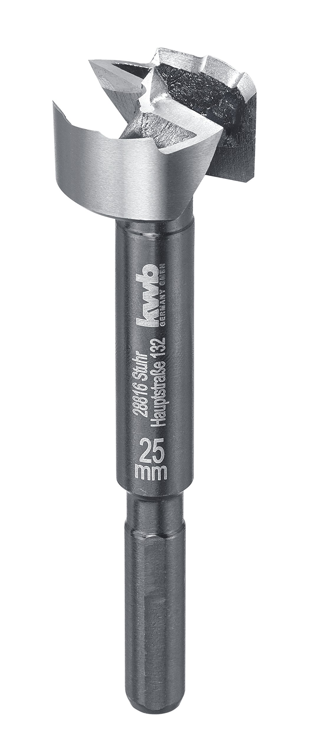 kwb Speed forstner bit Ø 25 Mm Made of Hardened and Tempered Special Steel with Precise Serrated Edge, Centre Point, Optimally Sharpened and Hardened Cutting Edges and Polished Surface.