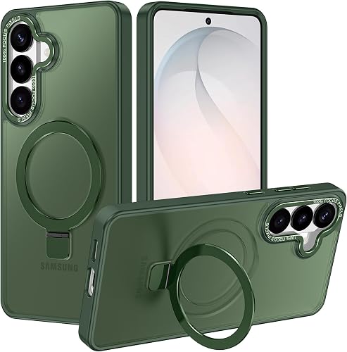 Casehas for Samsung Galaxy S26 Plus Case,with Magnetic Invisible Stand [Military