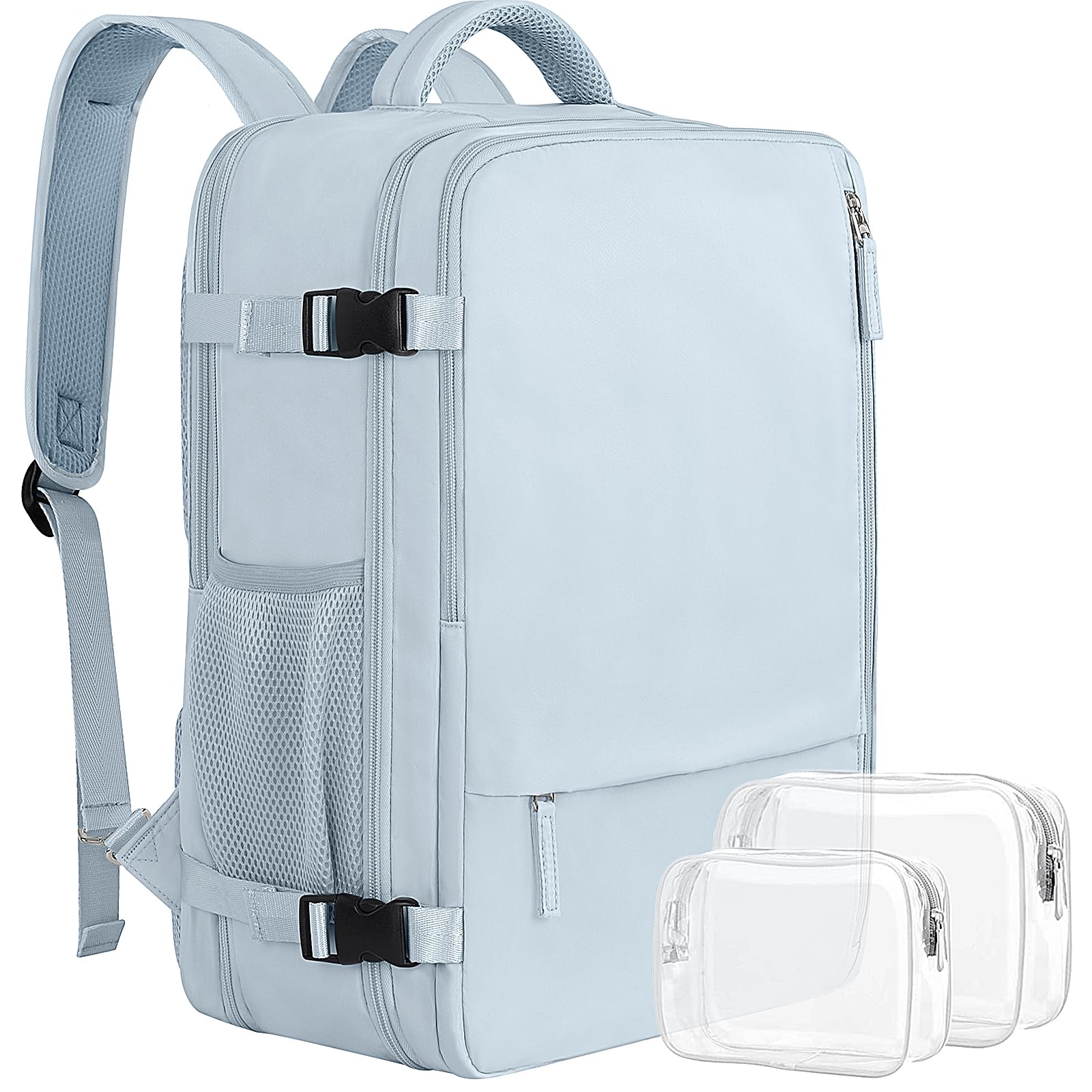 Sinaliy Large Expandable Travel Backpack for Men and Women, 17 Inch Laptop, Waterproof, Casual, College, Business, Hiking, Camping