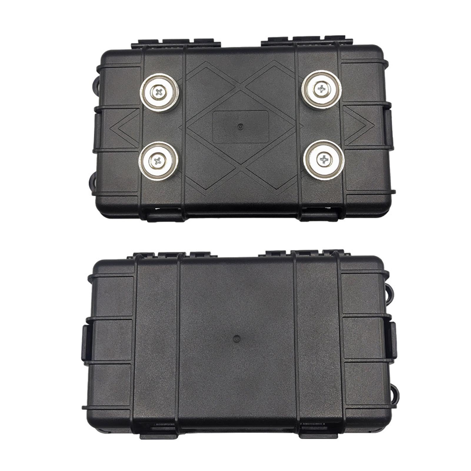 Caja magnética para debajo del coche, soporte para llaves para debajo del coche, caja portátil con acolchado, ocultador de llaves ligero para ocultar una llave en el exterior