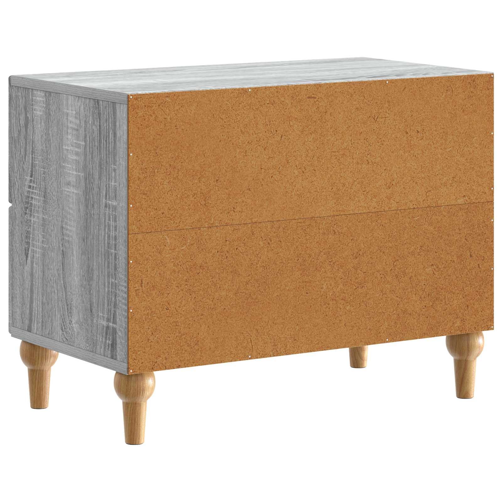 Armadio da notte grigio sonoma con cassetto e ripiano, mobiletto salvaspazio 62 x 34,5 x 48 cm, ideale per camera da letto soggiorno ufficio, consolle moderno con scomparto contenitore