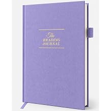 JXSELECT Elegant Reading Journal - 60 Book Reviews Logbook with Pen Holder & Back Pocket - Track Your Reading Progress - Ideal Gift for Book Lovers & Avid Readers Lavender