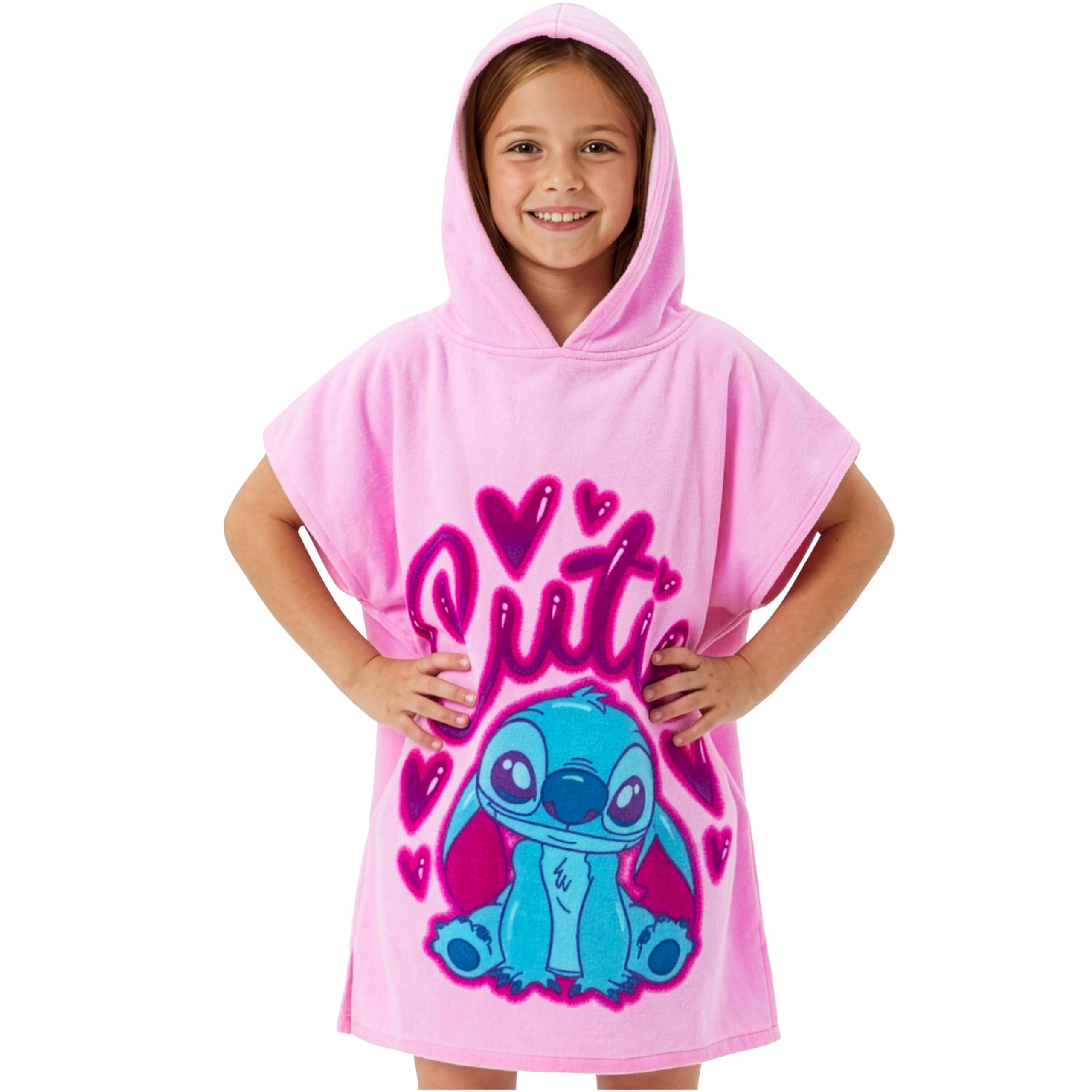 Amazon.com: Disney Stitch Bath Towel with Hood for Kids Teenagers