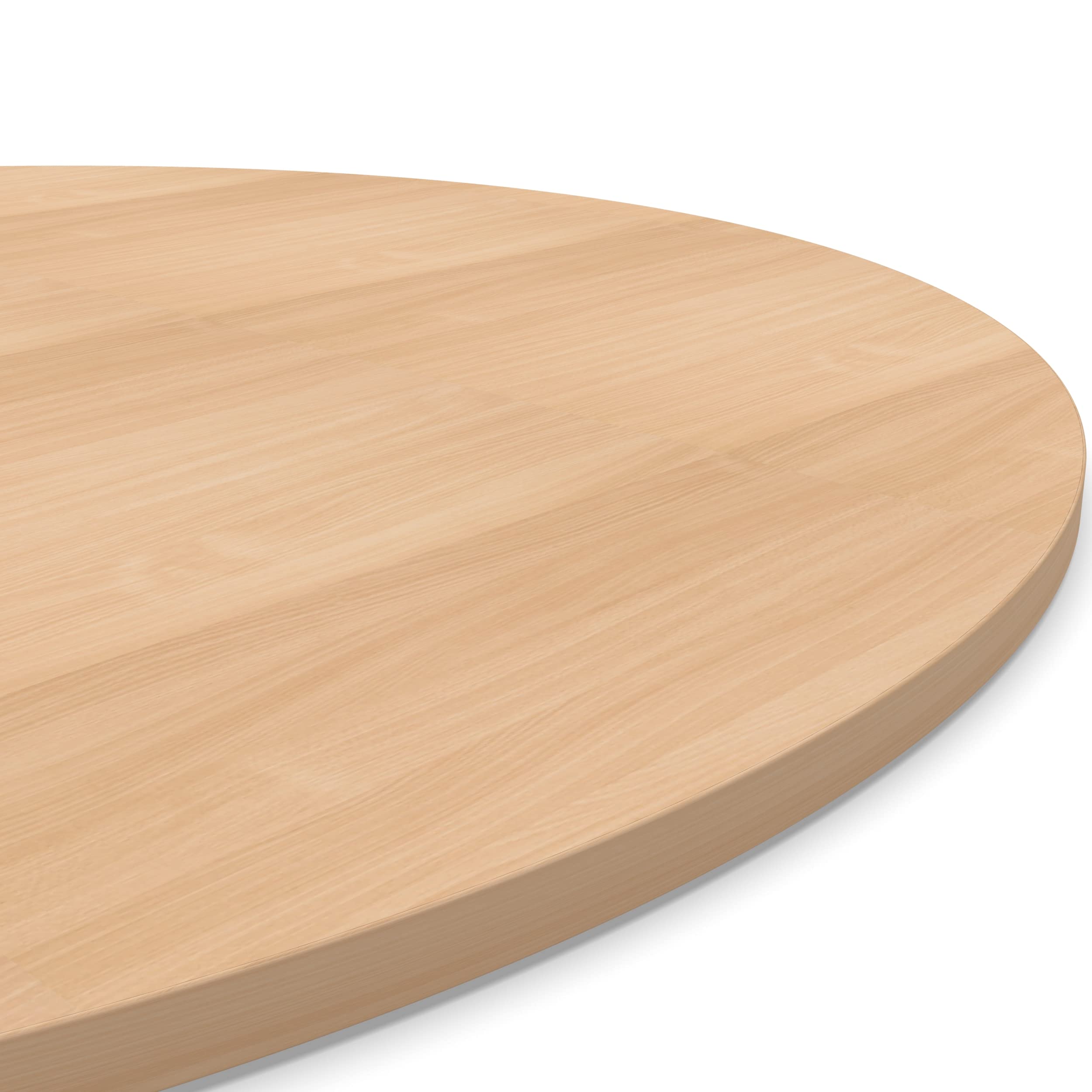 AUPROTEC Tischplatte 28mm rund Ø 600 mm Buche Holzplatte melaminharzbeschichtet Spanplatte mit Umleimer ABS Kante Auswahl: 60 cm