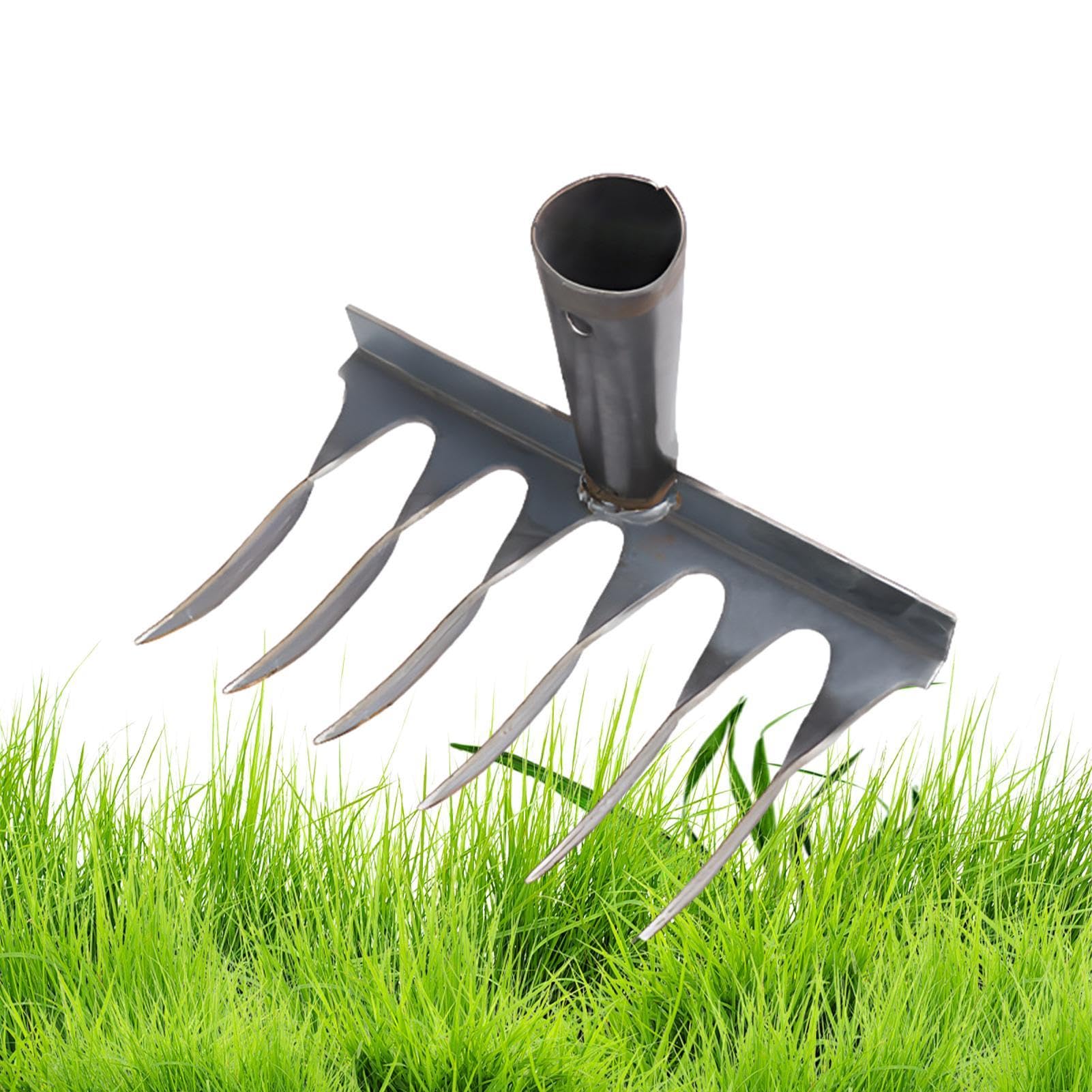 Désherbeur Manuel à 6 Dents Avec Houe - Longueur 36 Cm, Acier Scie - Pour Jardin, Balcon, Pots De Fleurs - 6