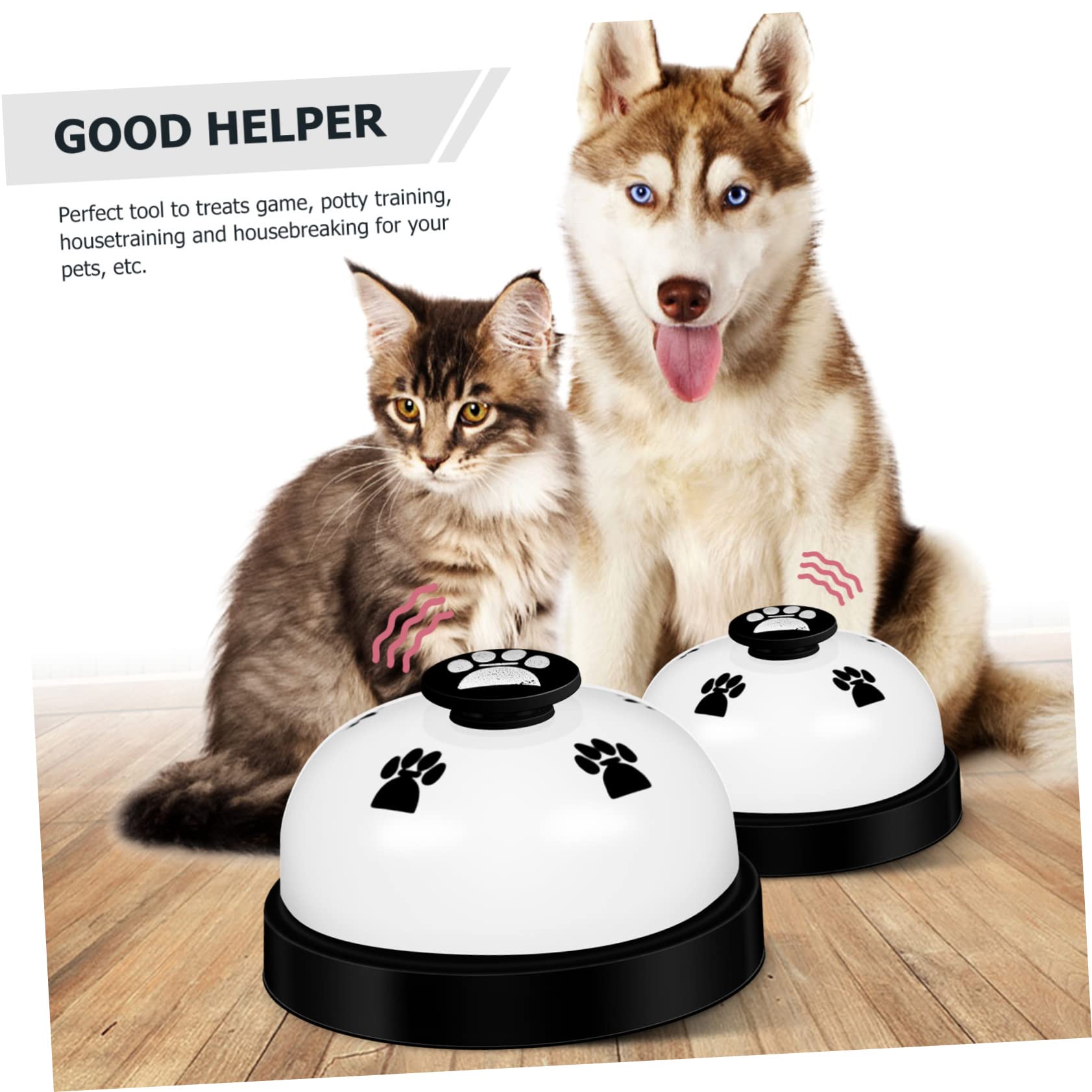 SUPVOX 3Pcs Dog Training Bells Potty Training Aid for Dogs and Cats Press Bells for Easy Communication Durable Pet Door Bell for Indoor Outdoor Use