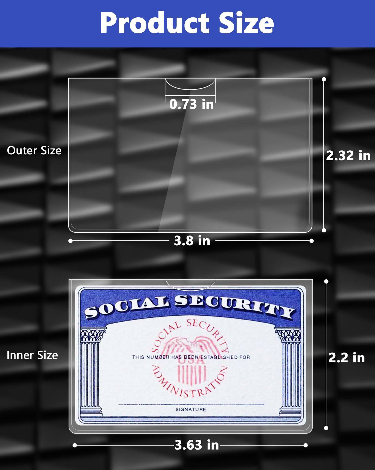 Protege Carte De Credit Social Security Card Protector Id Card Holder 6-Pack Card Protectors - Clear Sleeves For Social Security, Medicare & License Cards (3.8x2.32in) Credit Card Holder Card Sleeve Plastic Card Protege Carte De Credit Social Security Card Protector Id Card Holder 6-Pack Card Protectors - Clear Sleeves For Social Security, Medicare & License Cards (3.8x2.32in) Credit Card Holder Card Sleeve Plastic Card