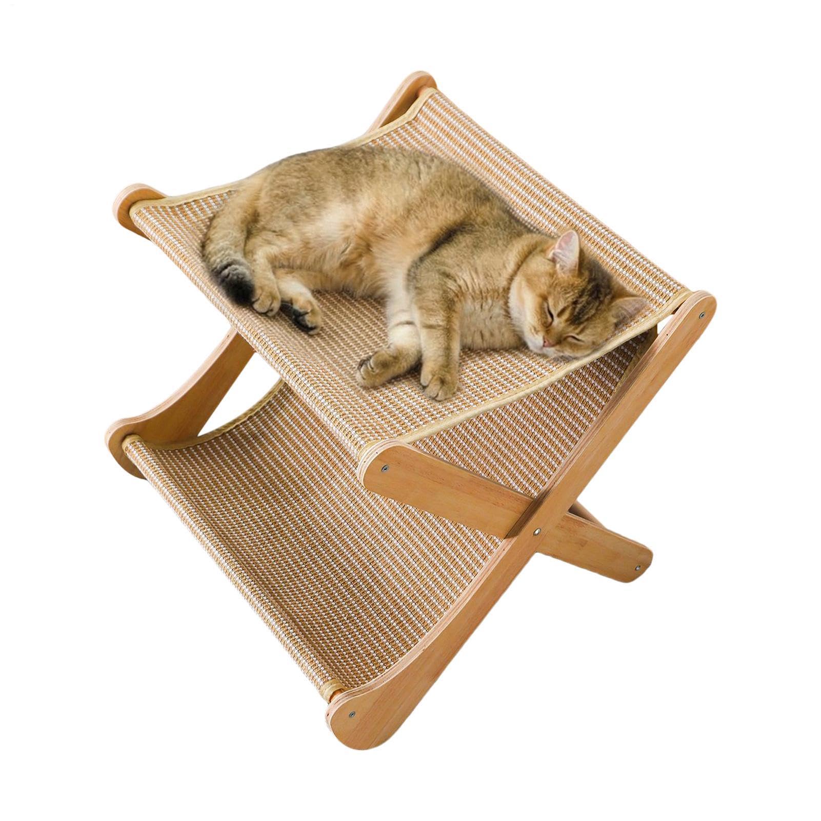 Cama Rascador Para Gatos Juguete Interactivo Plegable 2 Capas Multiusos | Rascadores para gatos Juego En Interior Entrenamiento Ejercicio Antiaburrimiento Tiempo Familiar Salón Viajes