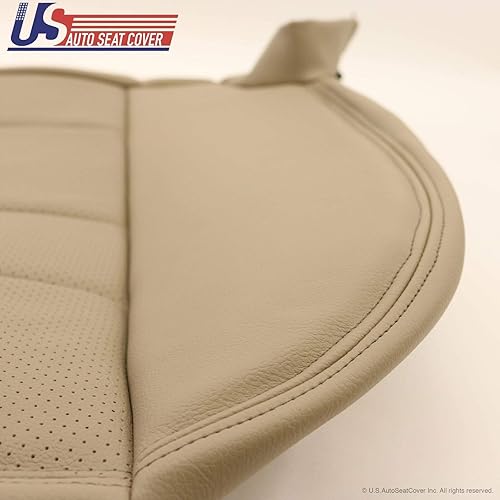 Miniatura 5 de 2002-2007 para Ford F250 F350 Lariat Cubierta de asiento de cuero trasero Pergamino TAN