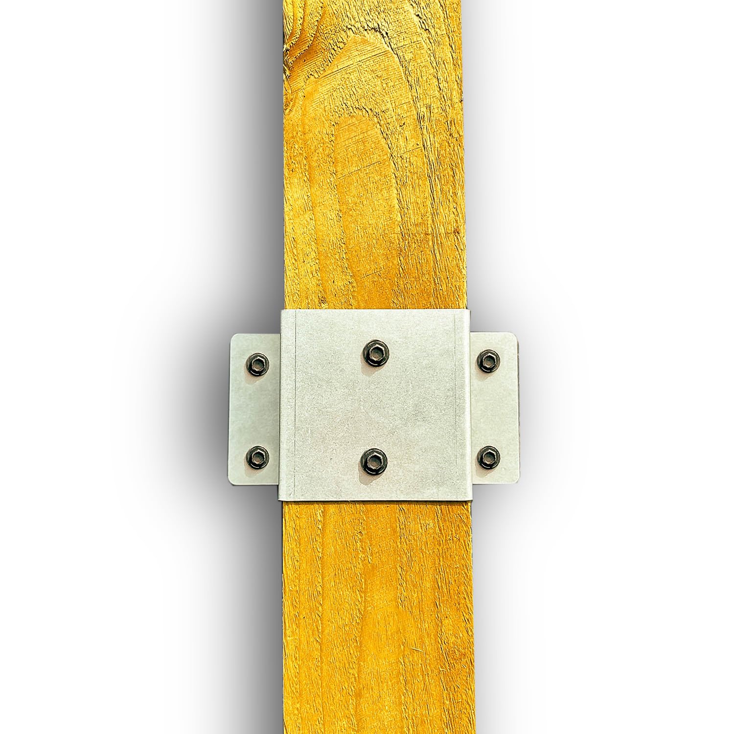 Fenceeasy Bare Steel Fence Post Wall Bracket – Galvanised Steel Fixing For Fence Or Pergola Posts – Uk Made Wall Mount Support Bracket (5" / 125Mm Posts)