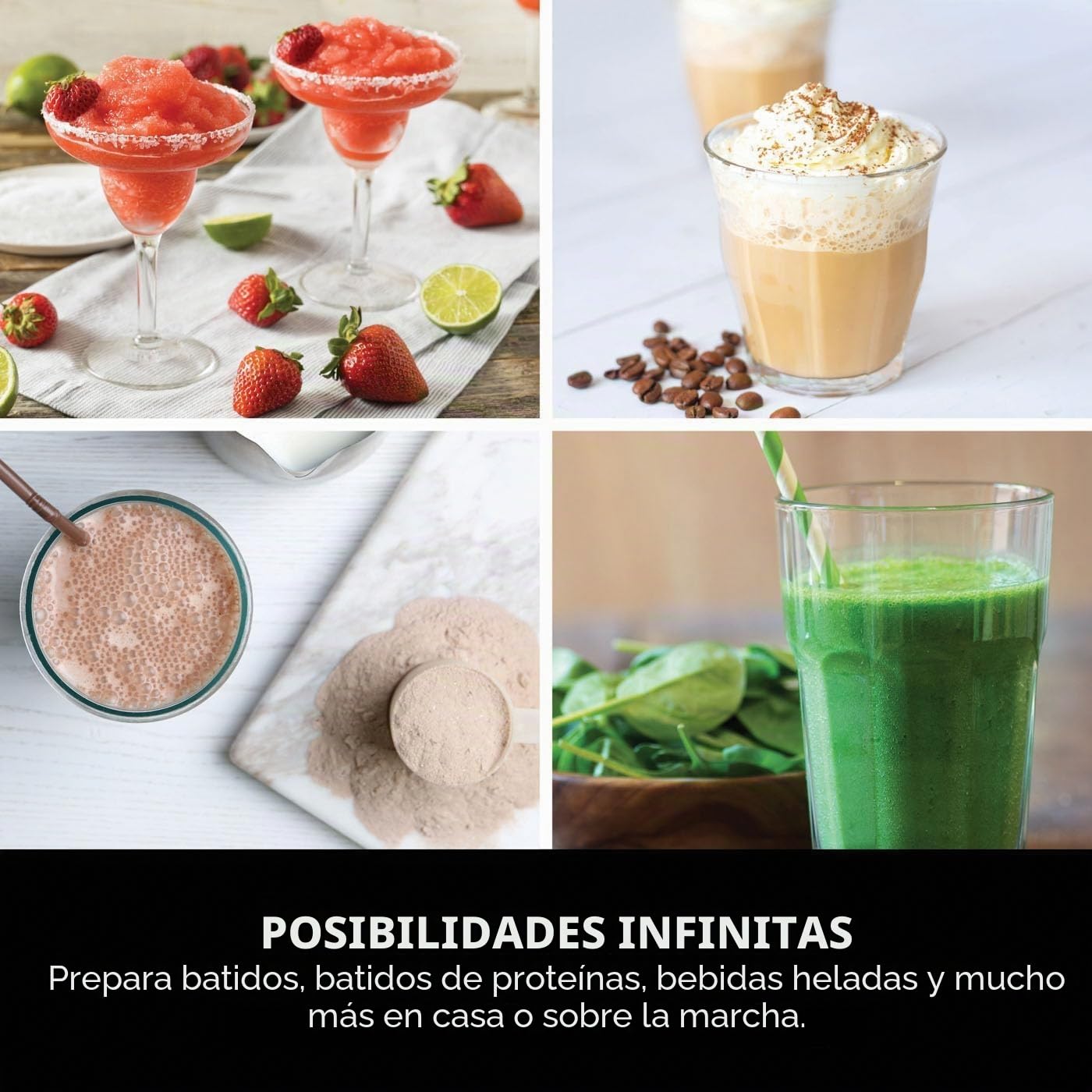 Ninja Blast BC151UKBK - Batidora portátil de 530 ml, tapa a prueba de fugas y boquilla para sorber, potente licuadora inalámbrica, recargable, batidos portátiles, batidos de proteínas, mezclas de