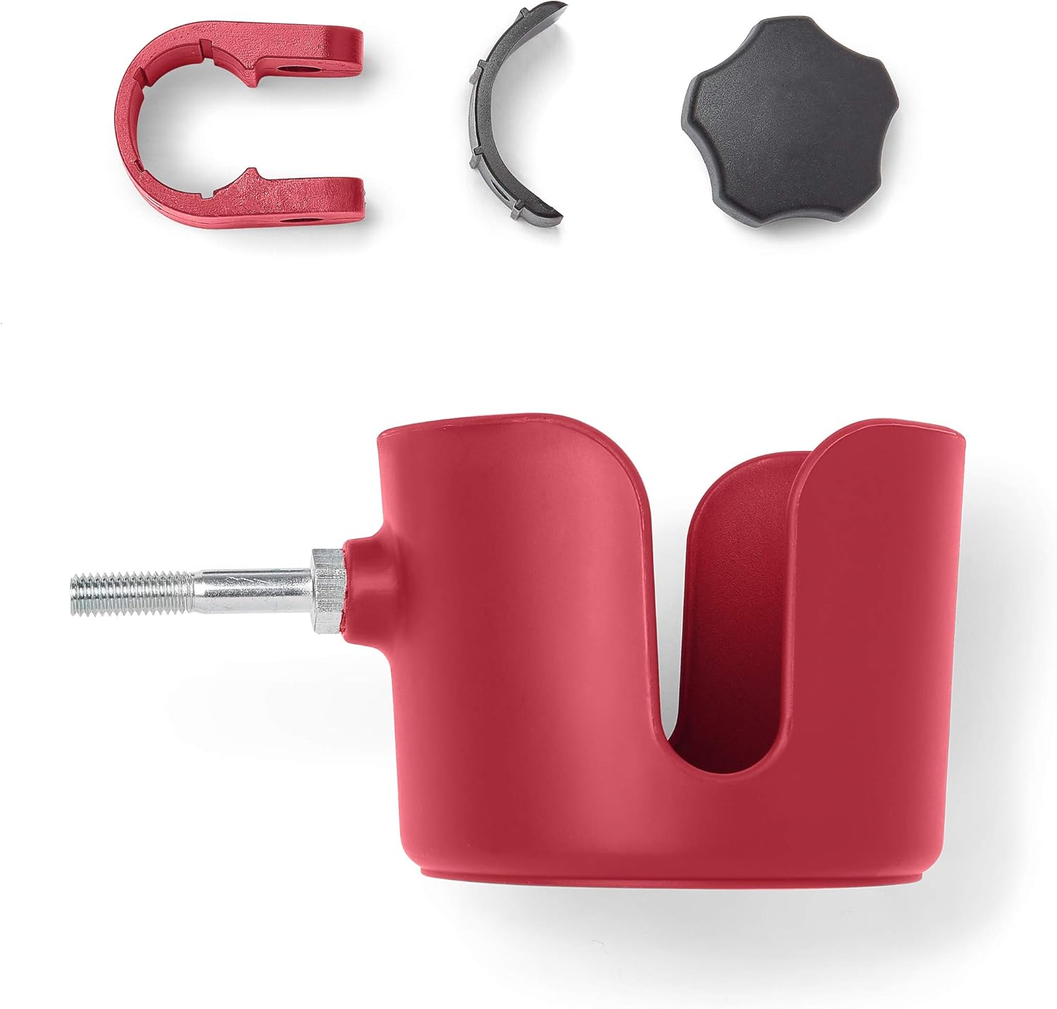 Medline Universal Cup Holder, Fits Rollator Walkers, Transport Chairs, and Wheelchairs, Red : Health & Household