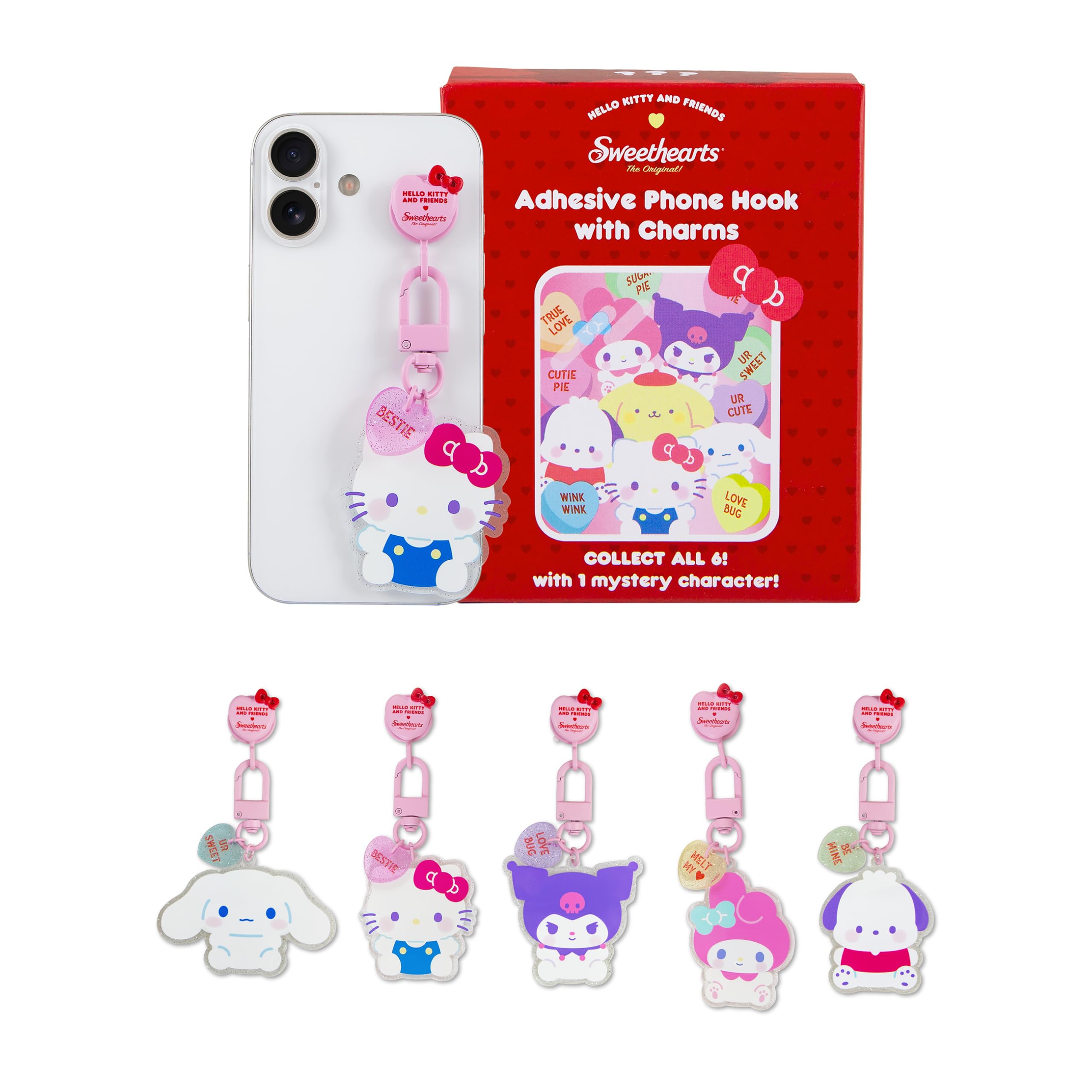 Sonix x Sanrio x Sweethearts Adhesive Phone Charm Blind Box