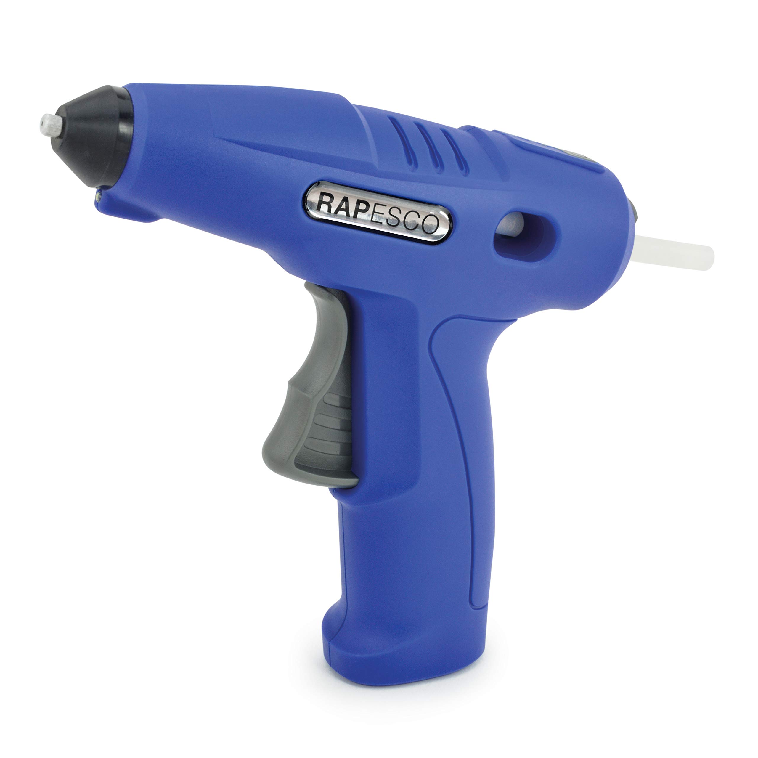 Rapesco 1567 G4-7 Pistola Colla a Caldo a Batteria e 6 Bastoncini, Blu