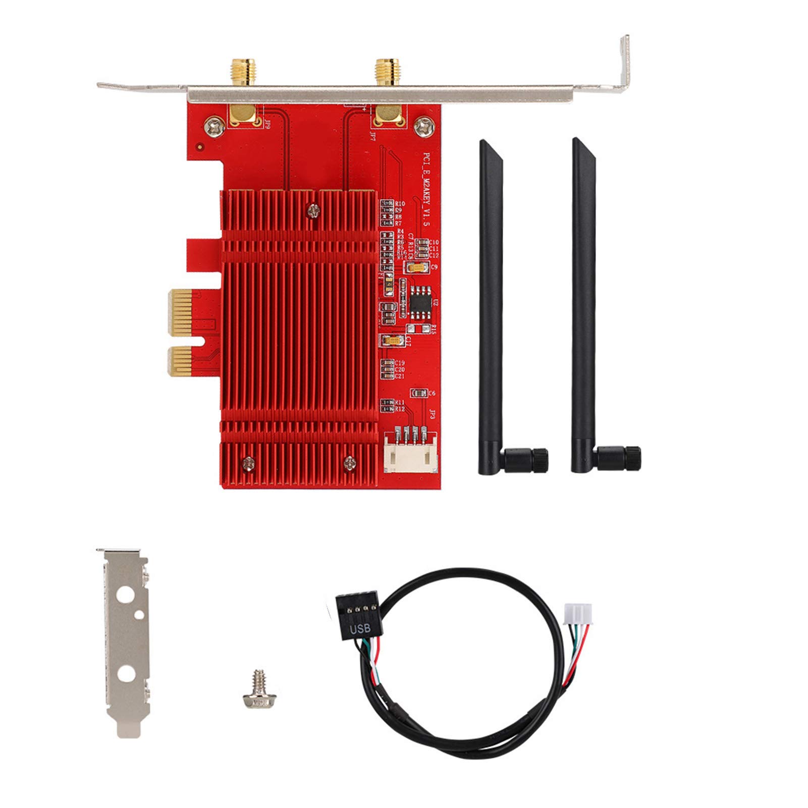 Carte Réseau PCIe WiFi 6, 2400Mbps 2x2 MU-MIMO