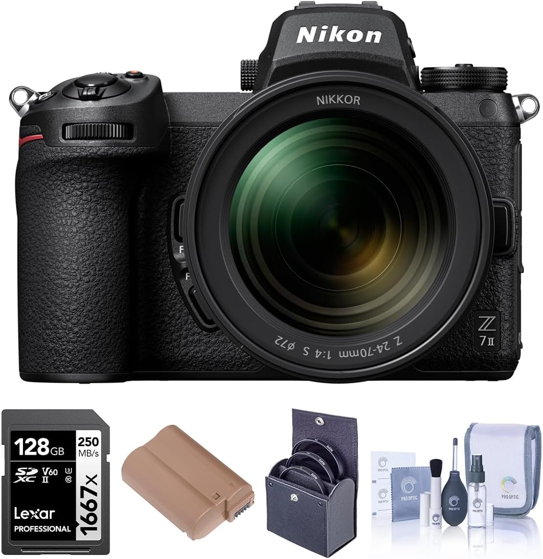 Nikon Z 7II Mirrorless Camera with NIKKOR 24-70mm f/4 S Lens
