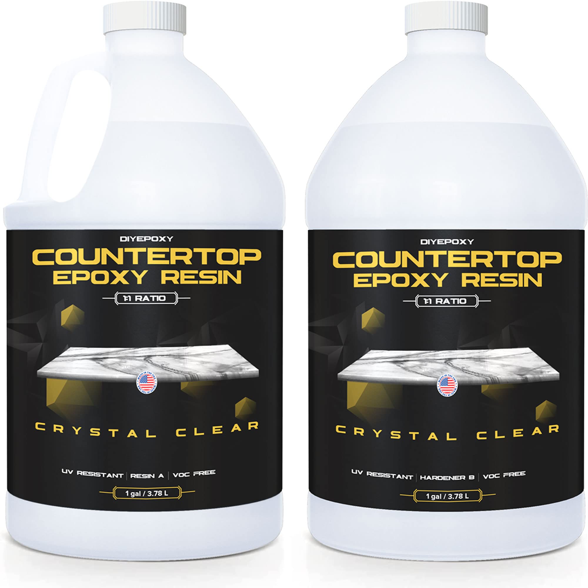 Buy Epoxy Resin for Countertop 2 Gallon Kit UV Resistant Crystal