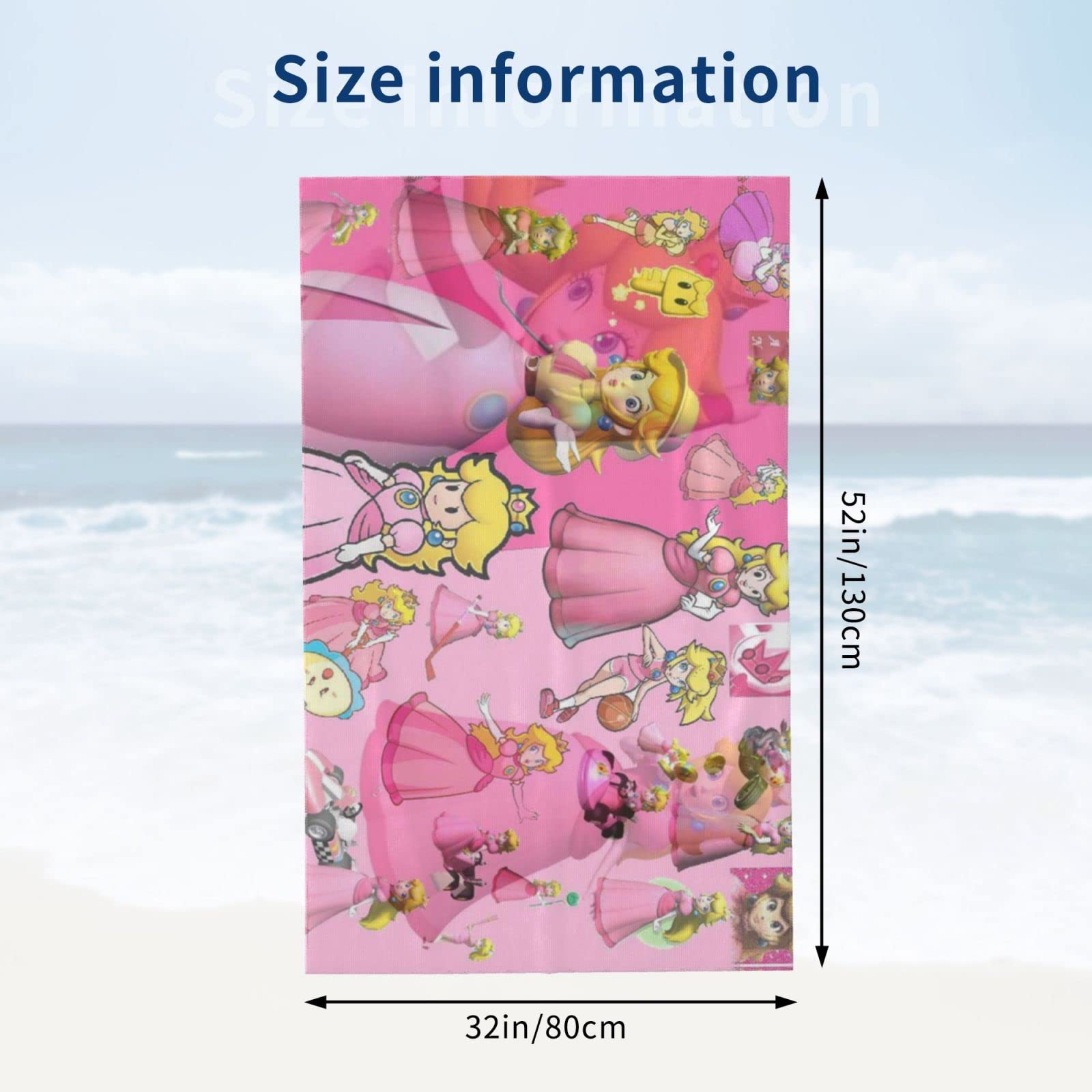 Amazon｜ピーチ姫 (1) 旅行用 マイクロファイバーバスタオル 大人の