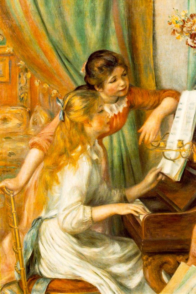 Amazon.com: Pierre Renoir Girls At Piano Poster Painting 1892
