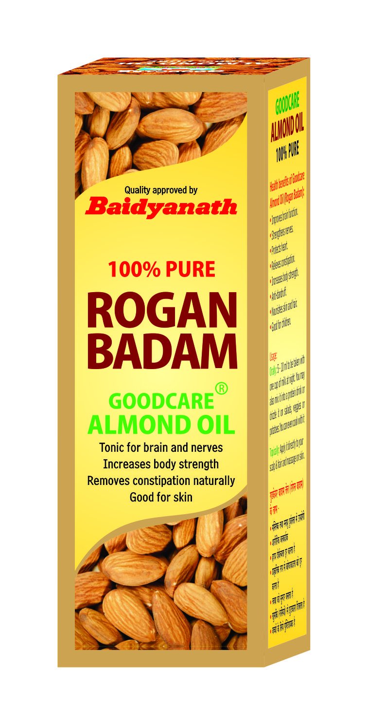Baidyanath Rogan Badam (Almond) Oil 100 Pure, Cold Pressed & Sweet