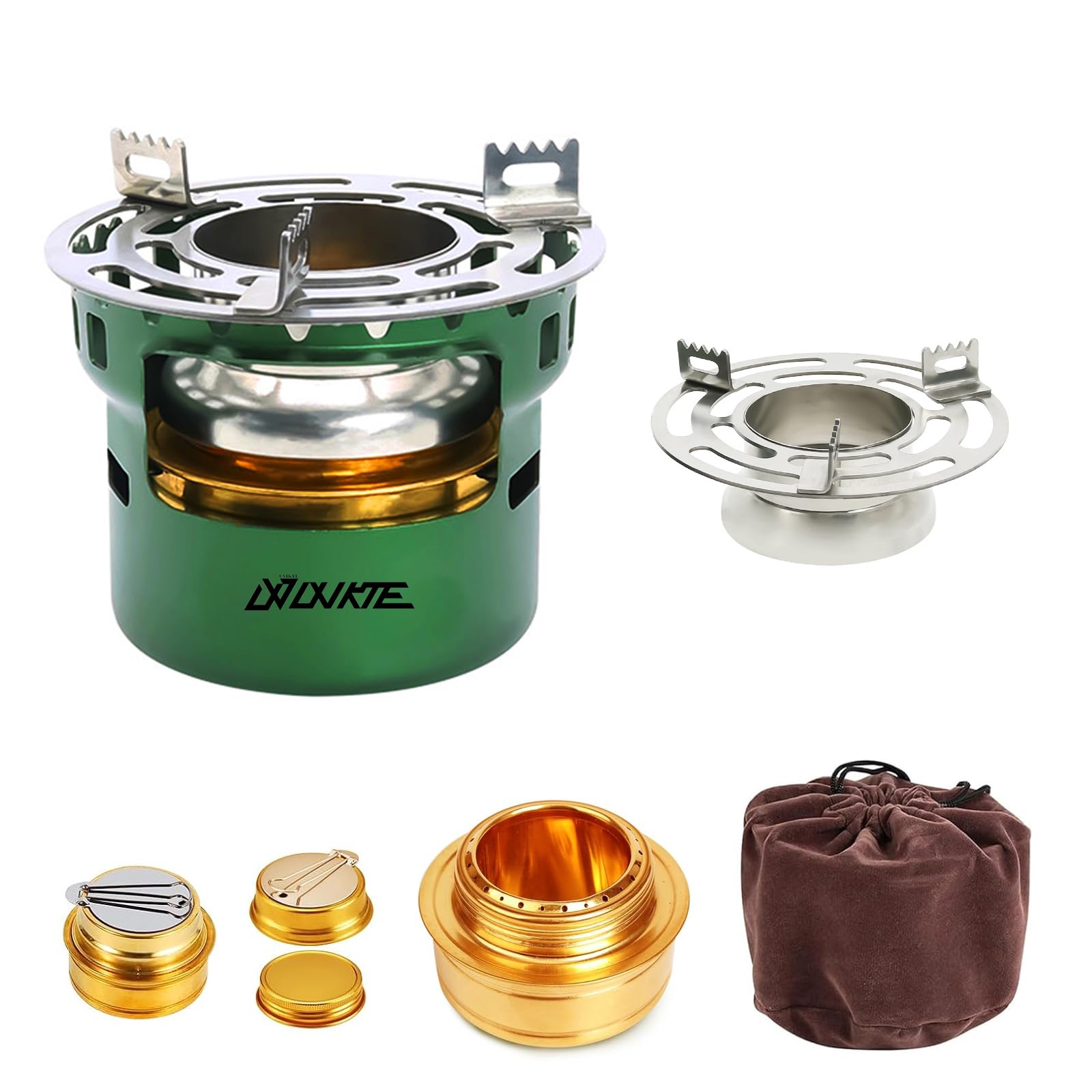 Mini Réchaud à Alcool De Camping Portable - 6x6.5cm - 0.22kg - Aluminium
