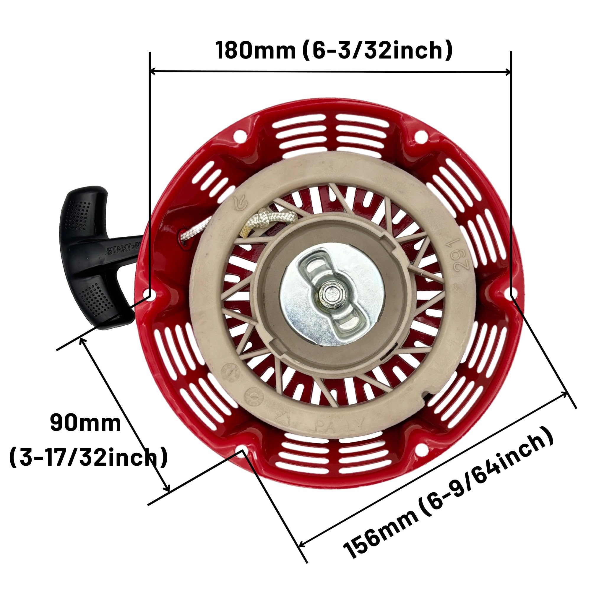 YGQ GX270 GX240 Recoil Pull Starter with Pull Cord for Honda and Clones GX240 8hp 9hp 301cc 28400-ZE2-W01ZA 28400-ZE2-W01ZB 28400-ZE2-W01ZN - Image 2
