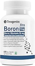 Trexgenics Boron 10 mg XTRA STRENGTH from Boron Glycinate Multi-action Mineral, Bone, Cognitive Function, Reproductive & Joint Health ((60 Veg Capsules)