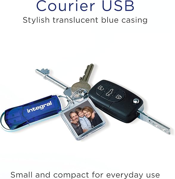 Integral 128GB USB 2.0 Flash Drive Courier Blue - 2